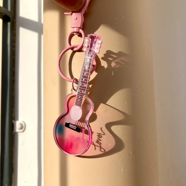 Lover Guitar Acrylic KeyChain