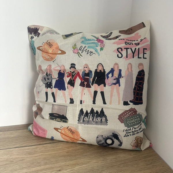 Eras Tour Inspired Decorative Pillow Cover
