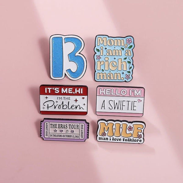 Iconic Brooch Badge Pin