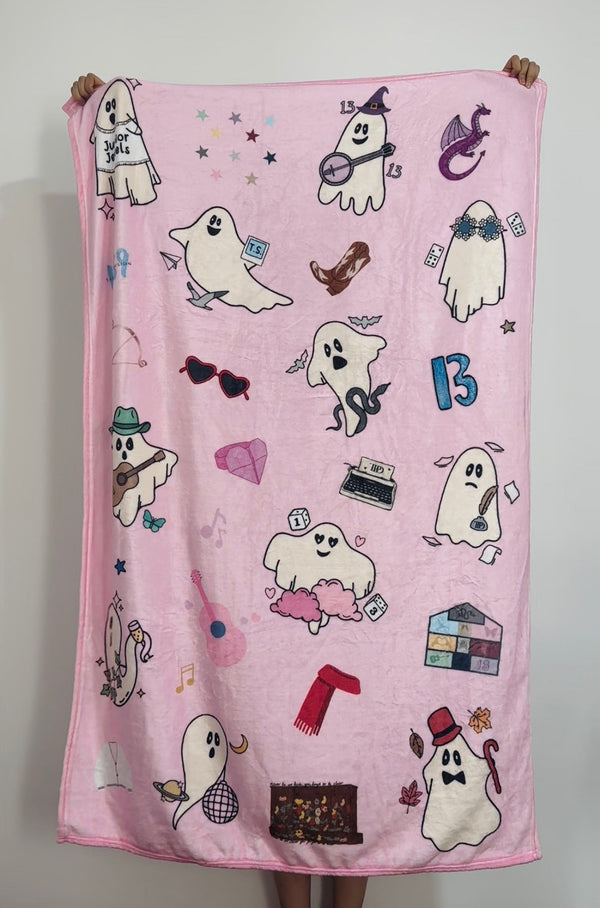 The Eras Ghost Fleece Blanket