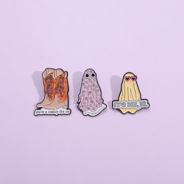 Cowboy Series Brooch Badge Pin